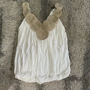 Body Central womens top with decorative v neck